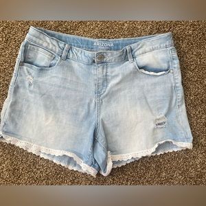 Arizona Jean Company denim shorts Girls plus size